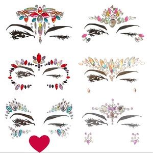 (H) Adhesive Facial Jewels